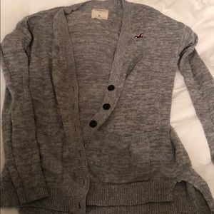 ❤️Light Grey Hollister Cardigan❤️